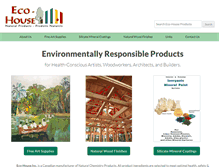 Tablet Screenshot of eco-house.com